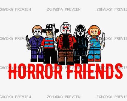 Принт «Horror Friends» — прев’ю дизайну