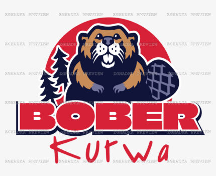 Принт «Bober Kurwa» — прев’ю дизайну