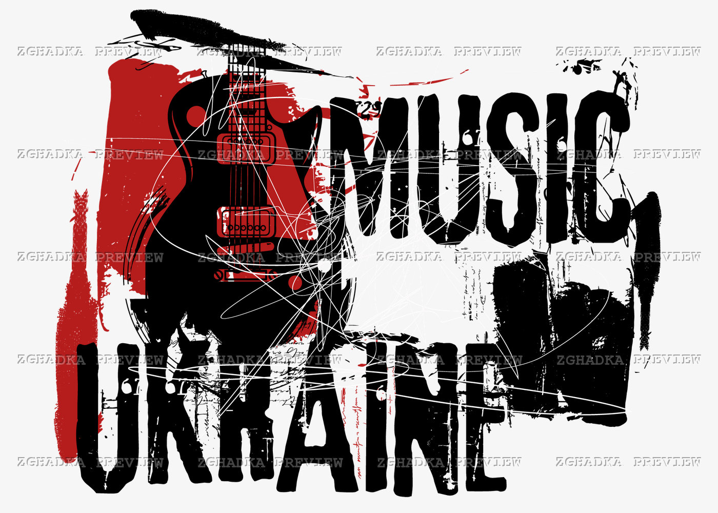 Принт «Music Ukraine» — прев’ю дизайну