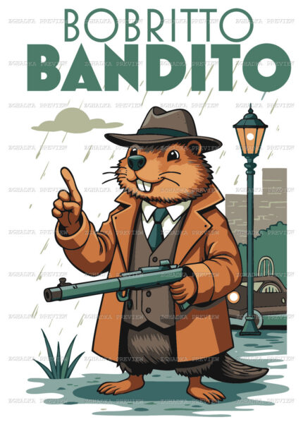Принт «Bobritto Bandito» — прев’ю дизайну
