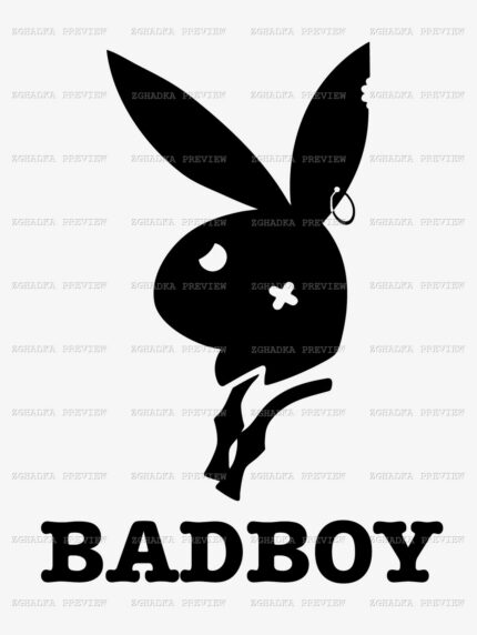 Принт «Badboy — кролик» — прев’ю дизайну