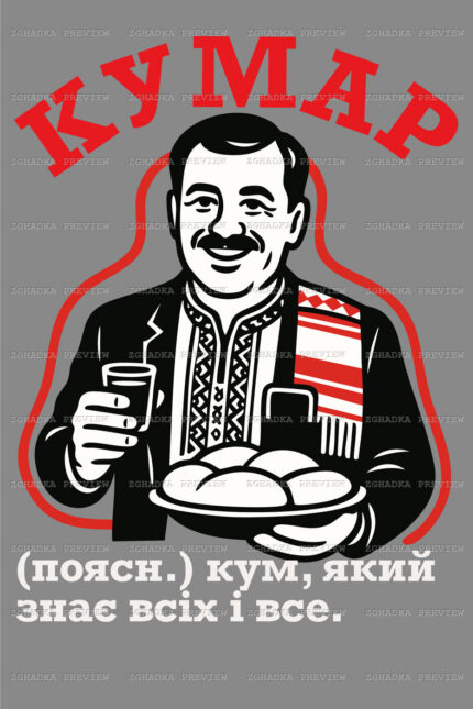 Принт «Кумар — кум, який знає всіх» — прев’ю дизайну