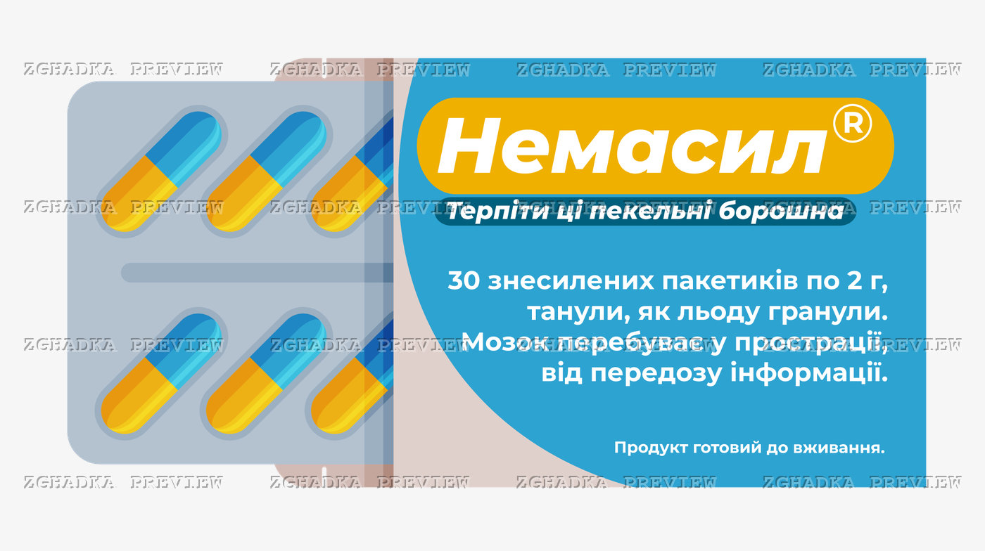 Принт «Немасил — терпіти ці пекельні борошна» — прев’ю дизайну