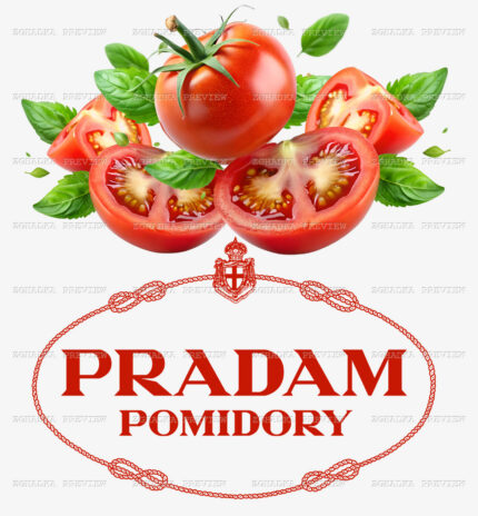 Принт «Pradam Pomidory — продам помідори» — прев’ю дизайну