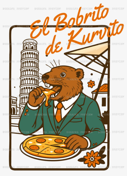Принт «El Bobrito de Kurvito» — прев’ю дизайну