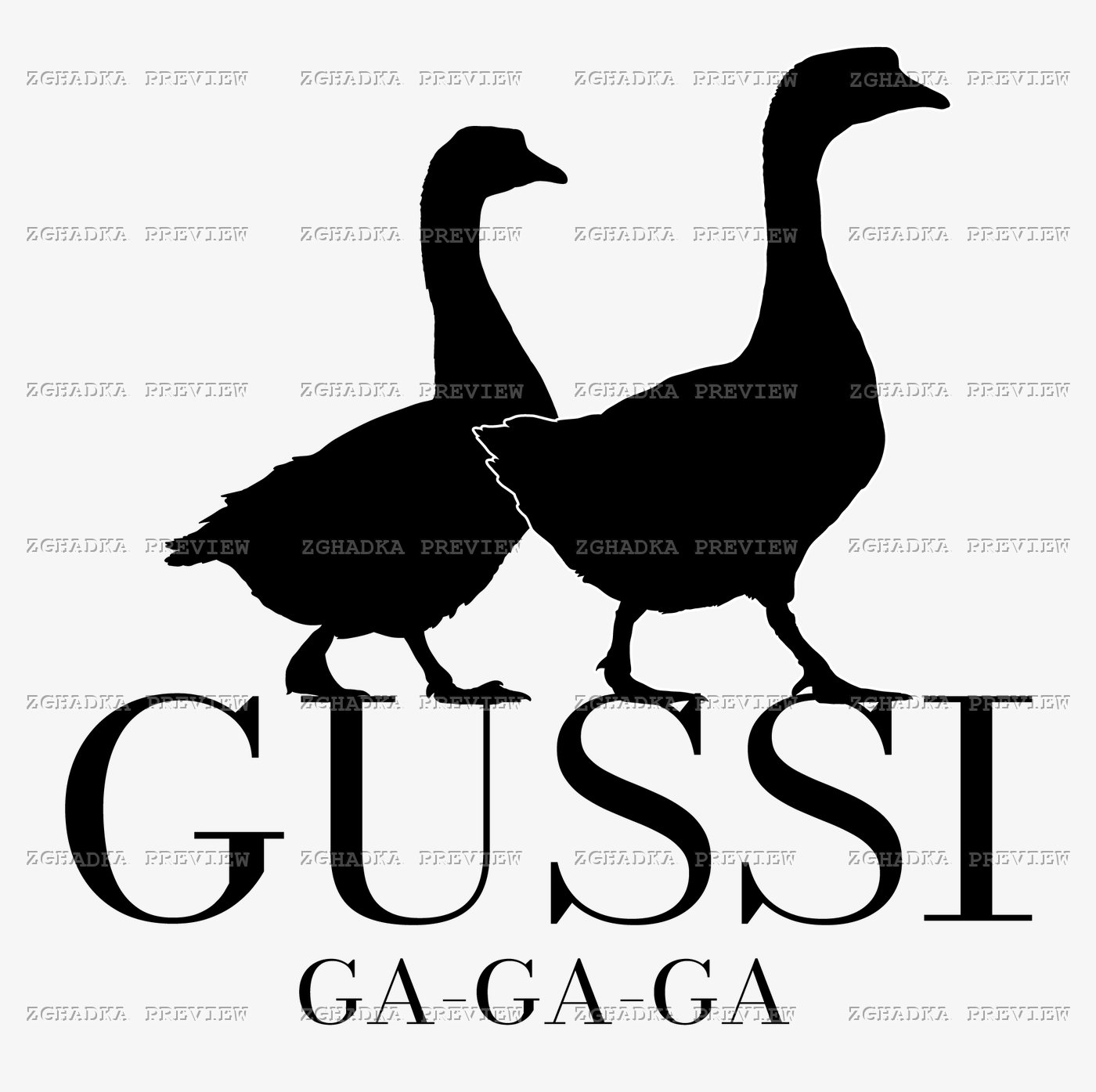 Принт «Gussi — Ga-Ga-Ga» — прев’ю дизайну