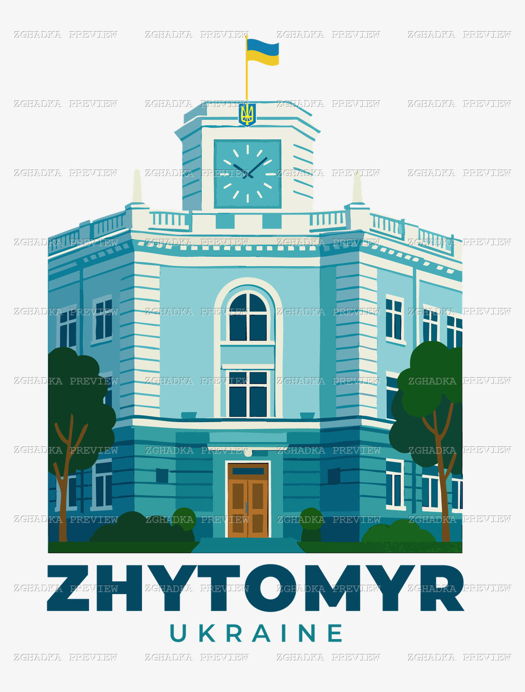 Принт «Zhytomyr — Житомир, Україна» — прев’ю дизайну