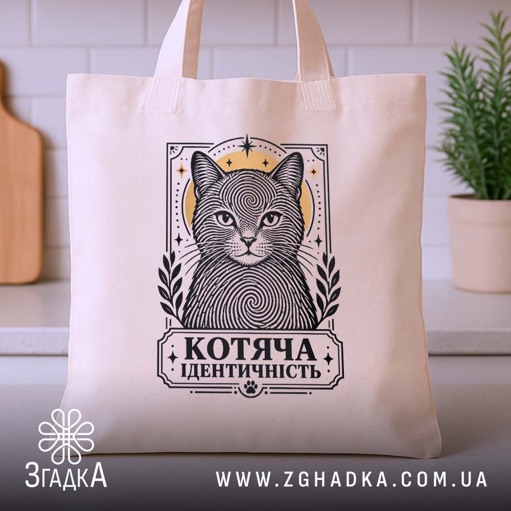 Шопер: детальний вигляд принта, Згадка.