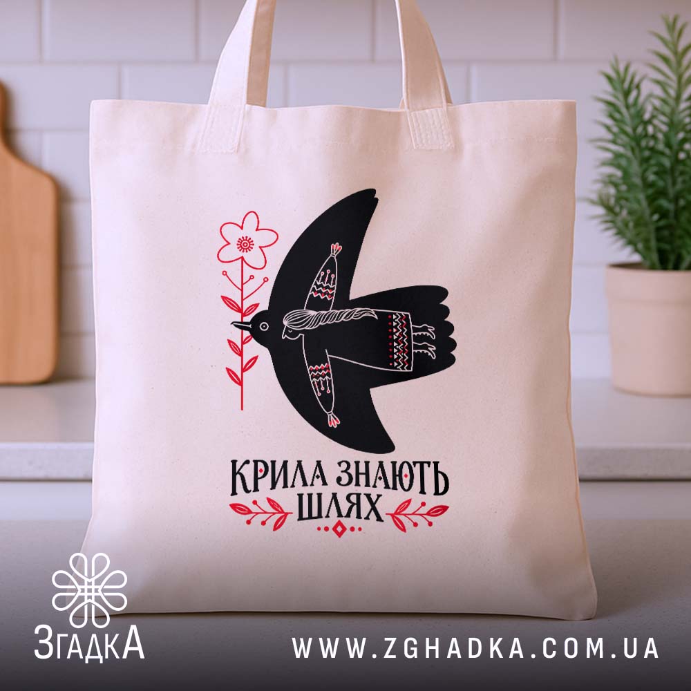 Шопер: детальний вигляд принта, Згадка.