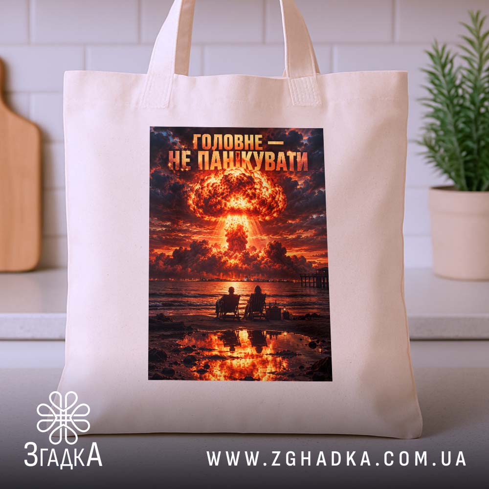 Шопер: детальний вигляд принта, Згадка.