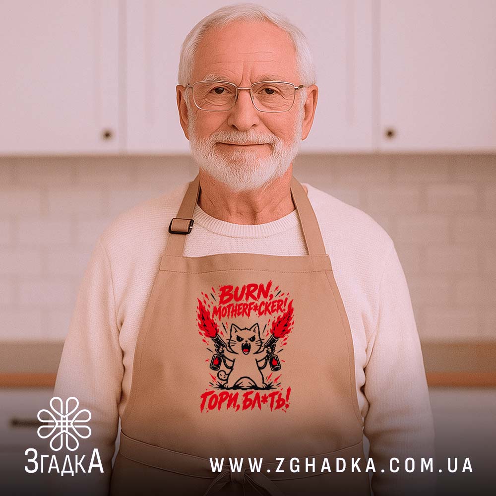 Фартух з написом «Гори, скотиняка!» — фото 6.